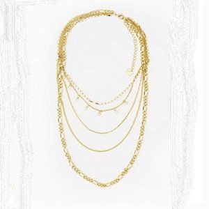 🎉HP🎉  Jules Smith Gold Layered Chains Necklace